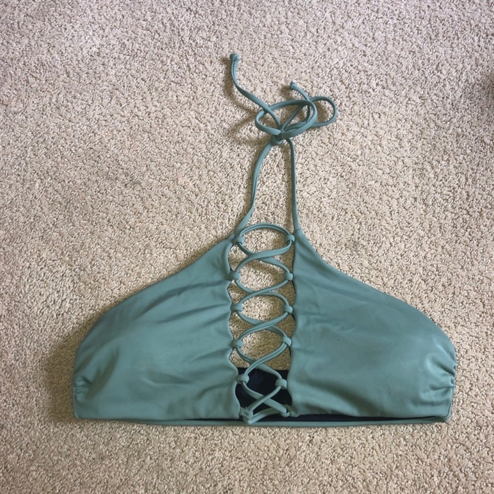 Leith bikini top mint green sz M